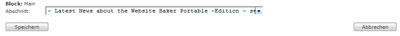 Section Picker in Aktion